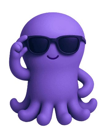 examflow mascot, Octo, representing different Leaving Cert study styles.